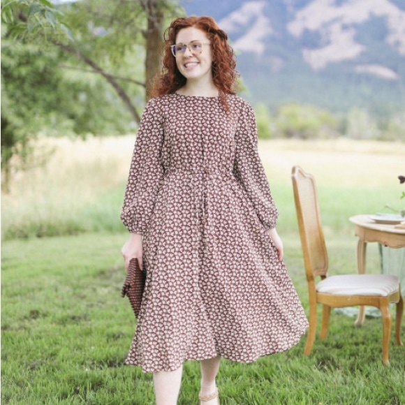 Dainty Jewells Dresses & Skirts - Dainty Jewells Postcard from Paris dress, brown